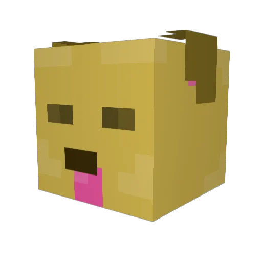 MainePapa Minecraft avatar head, 3D render