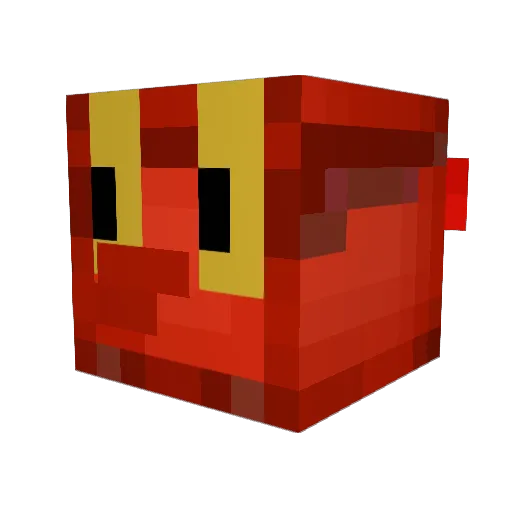 Maine_Lobster Minecraft avatar head, 3D render