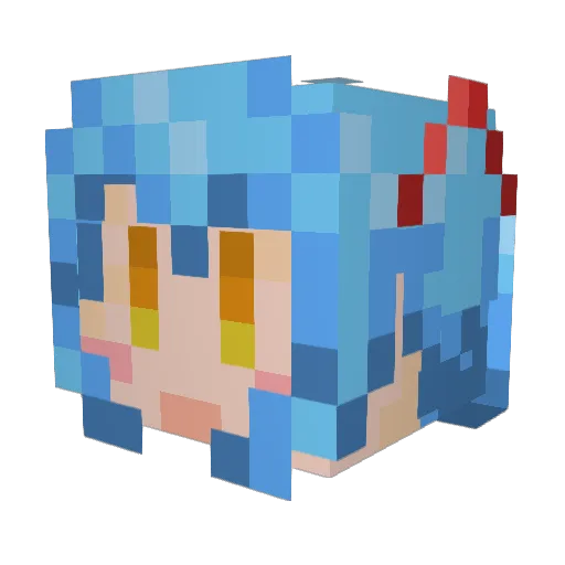 Maine_meow Minecraft avatar head, 3D render