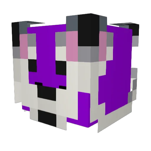 Mainermaxim Minecraft avatar head, 3D render