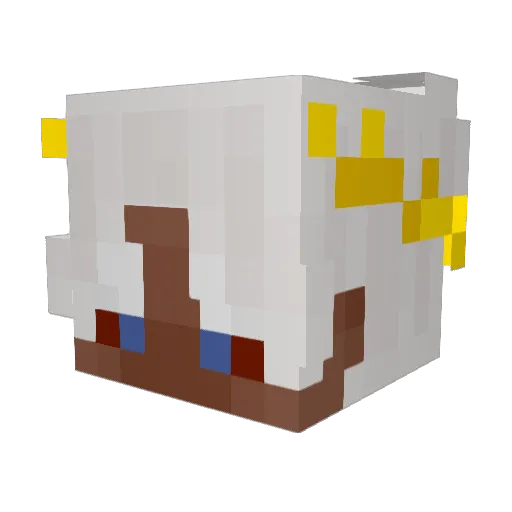MainiRK Minecraft avatar head, 3D render