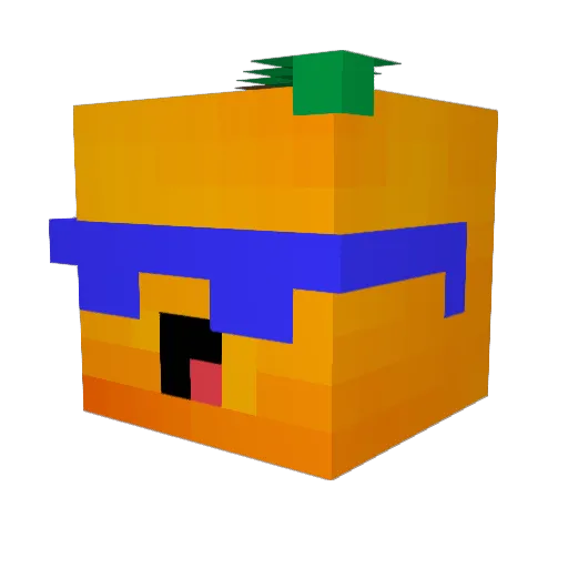 Mainridas Minecraft avatar head, 3D render