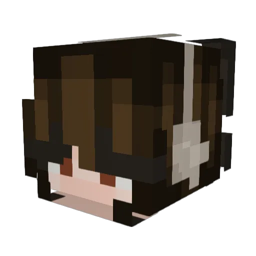 Maintain01 Minecraft avatar head, 3D render