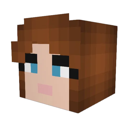 Maionnezh Minecraft avatar head, 3D render