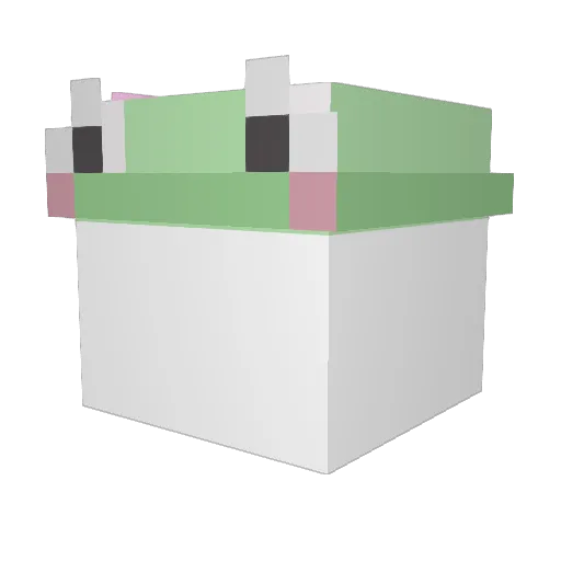 Maipil Minecraft avatar head, 3D render