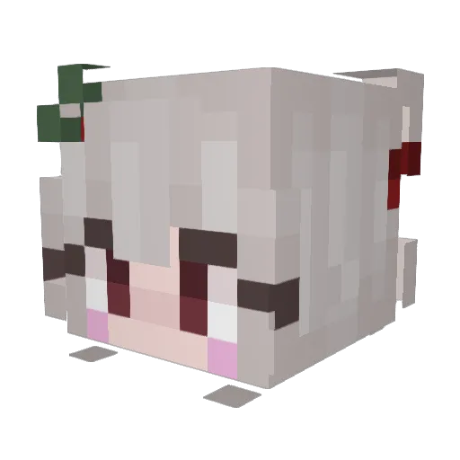Maireann Minecraft avatar head, 3D render