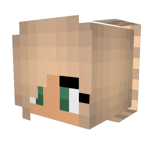 MairiMacleodd Minecraft avatar head, 3D render