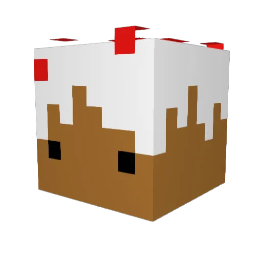 Mairibee Minecraft avatar head, 3D render