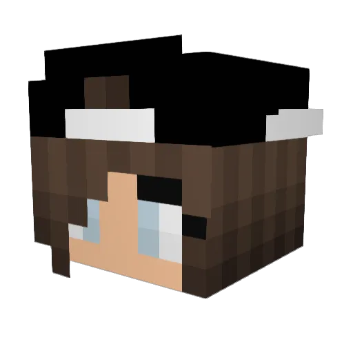 Mairim04 Minecraft avatar head, 3D render