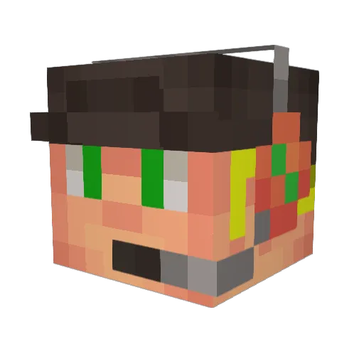 Maism45 Minecraft avatar head, 3D render
