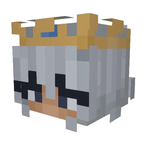 MaisonMM6 Minecraft avatar head, 3D render