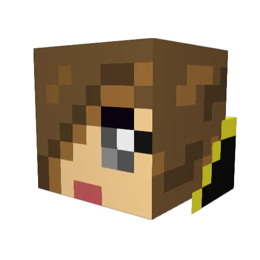 Maissane2004 Minecraft avatar head, 3D render