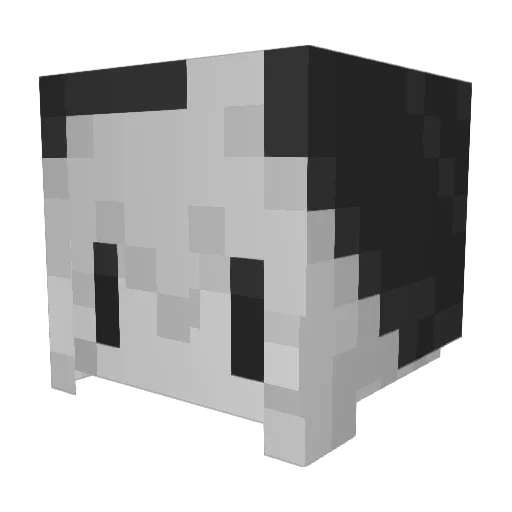Maisss_ Minecraft avatar head, 3D render