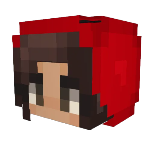 Maistro_ Minecraft avatar head, 3D render