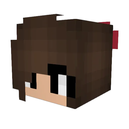 Maisy6 Minecraft avatar head, 3D render