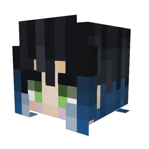 Maith0 Minecraft avatar head, 3D render