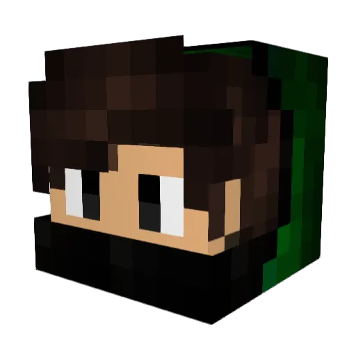 MaithBr Minecraft avatar head, 3D render