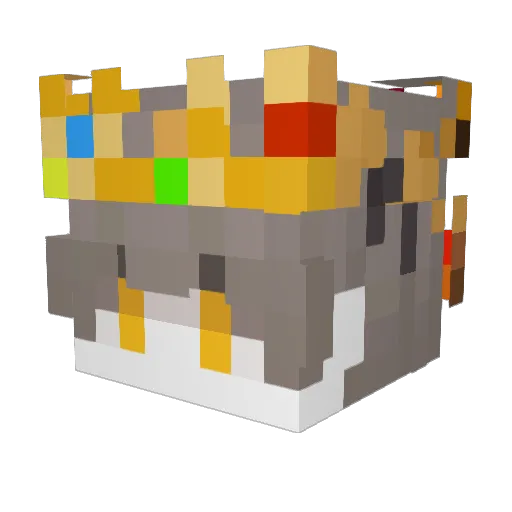 MaitreSonhire Minecraft avatar head, 3D render