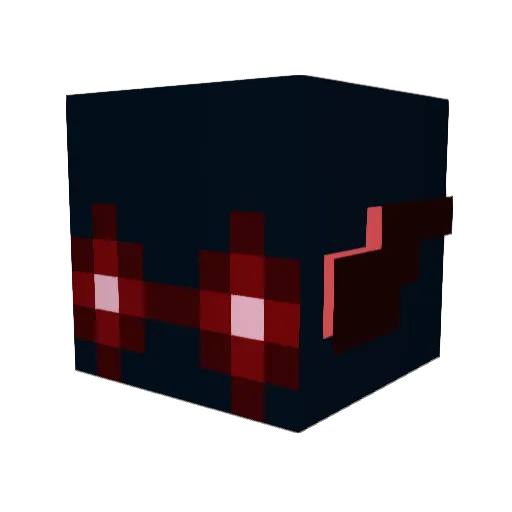 MaitreVer Minecraft avatar head, 3D render