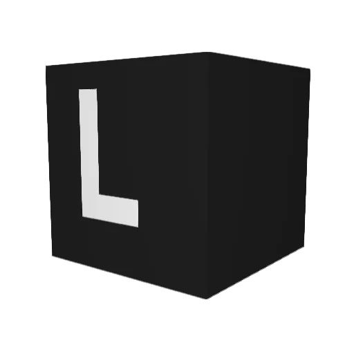 Maitre_White Minecraft avatar head, 3D render
