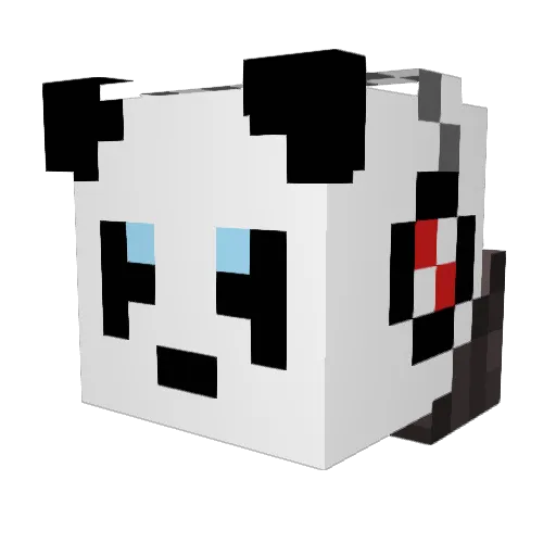 Maiwars Minecraft avatar head, 3D render