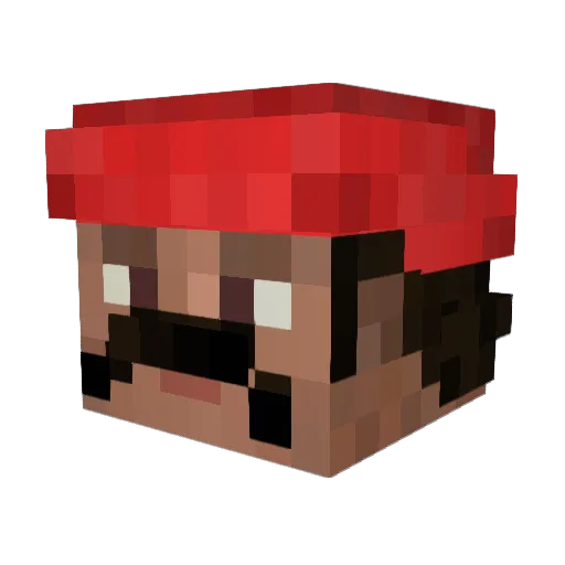 MaizeMan1 Minecraft avatar head, 3D render