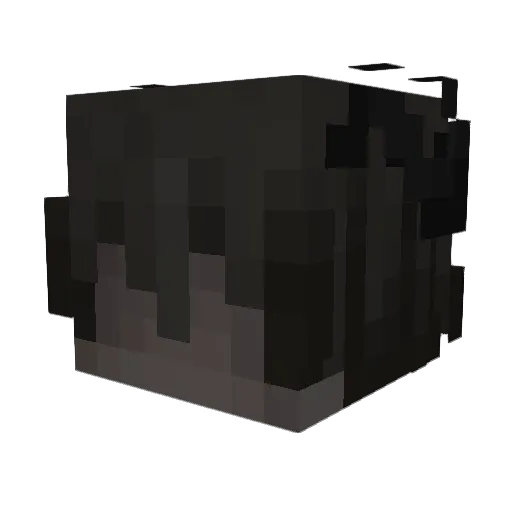 MaiziCZ Minecraft avatar head, 3D render