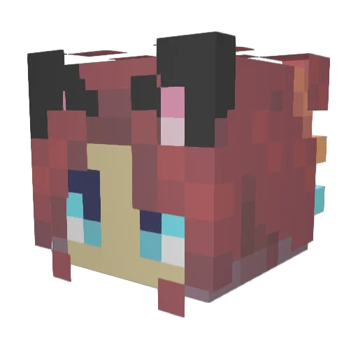 Maj131415 Minecraft avatar head, 3D render