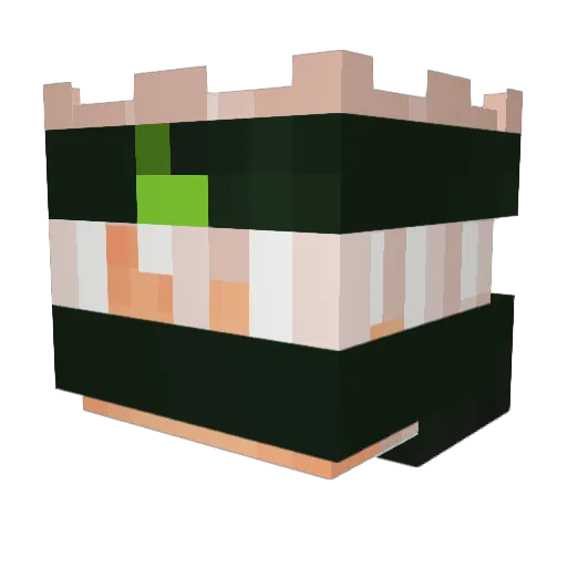 MajMig Minecraft avatar head, 3D render