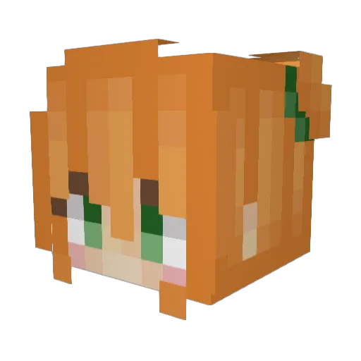 MajOfMyth Minecraft avatar head, 3D render