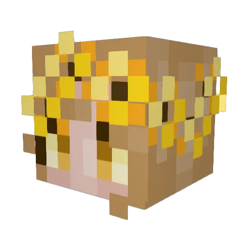 MajSan446 Minecraft avatar head, 3D render