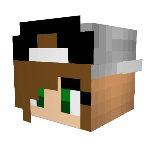 Maja1331 Minecraft avatar head, 3D render
