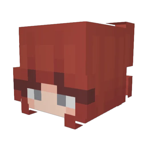 MajaBloom Minecraft avatar head, 3D render