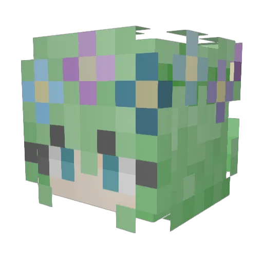 MajaM09 Minecraft avatar head, 3D render