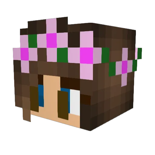 MajaMonkey Minecraft avatar head, 3D render