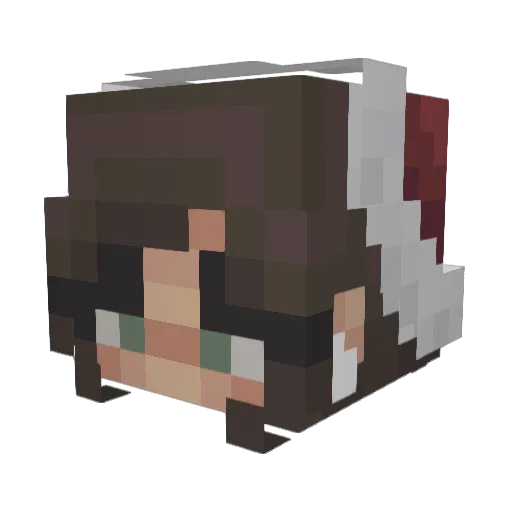 MajaT2015 Minecraft avatar head, 3D render