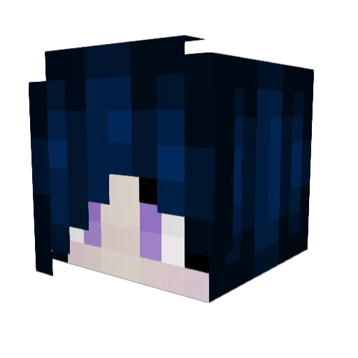 Maja_02 Minecraft avatar head, 3D render