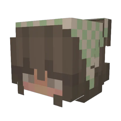 Majaa9 Minecraft avatar head, 3D render