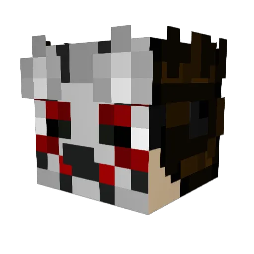 MajachyV Minecraft avatar head, 3D render