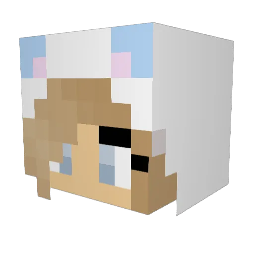 Majamus123 Minecraft avatar head, 3D render
