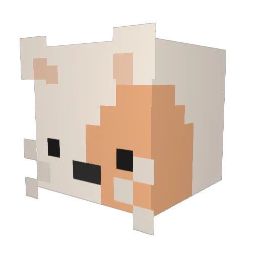 Majanese123 Minecraft avatar head, 3D render