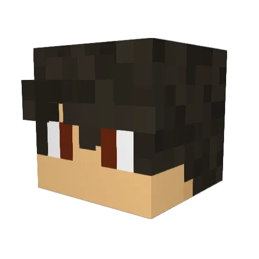 Majar1 Minecraft avatar head, 3D render