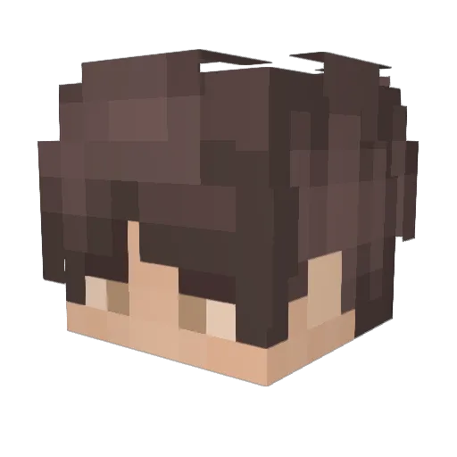 Majczal_ Minecraft avatar head, 3D render