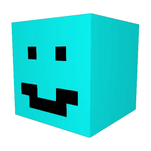 Majekkf Minecraft avatar head, 3D render