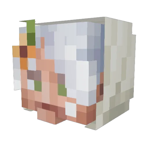 Majeraneg Minecraft avatar head, 3D render