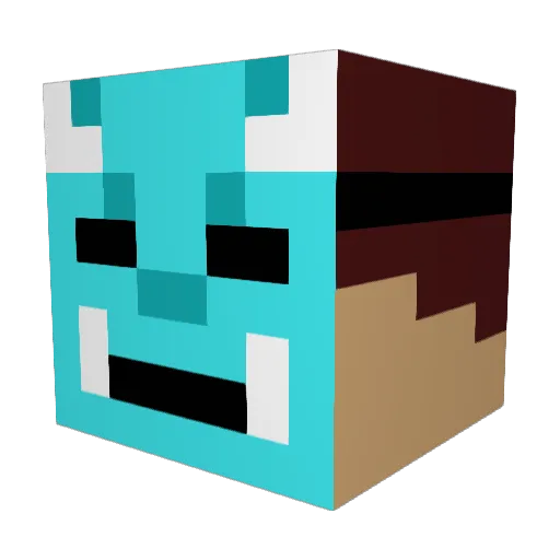 Majesteee787 Minecraft avatar head, 3D render