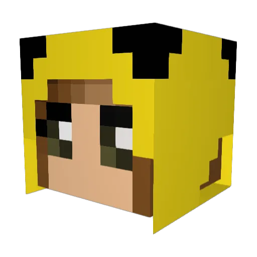 MajesticCasey Minecraft avatar head, 3D render