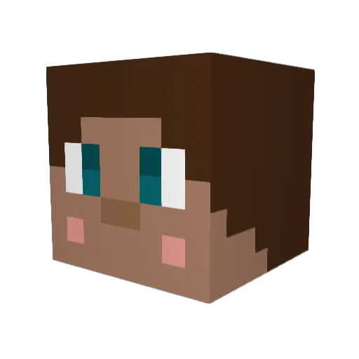 MajesticKale Minecraft avatar head, 3D render