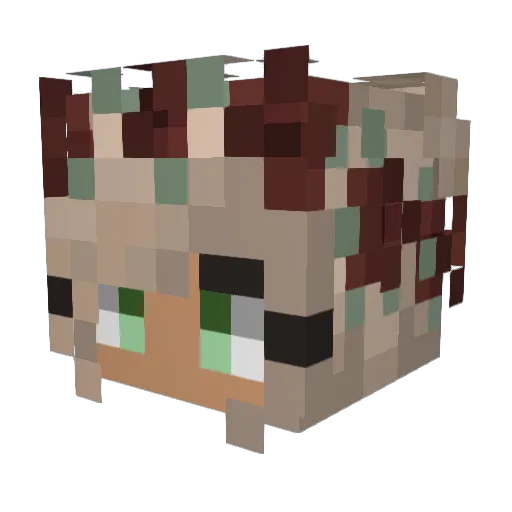Majestic_Raven Minecraft avatar head, 3D render