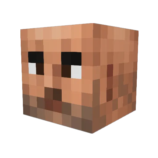 Majestictray Minecraft avatar head, 3D render